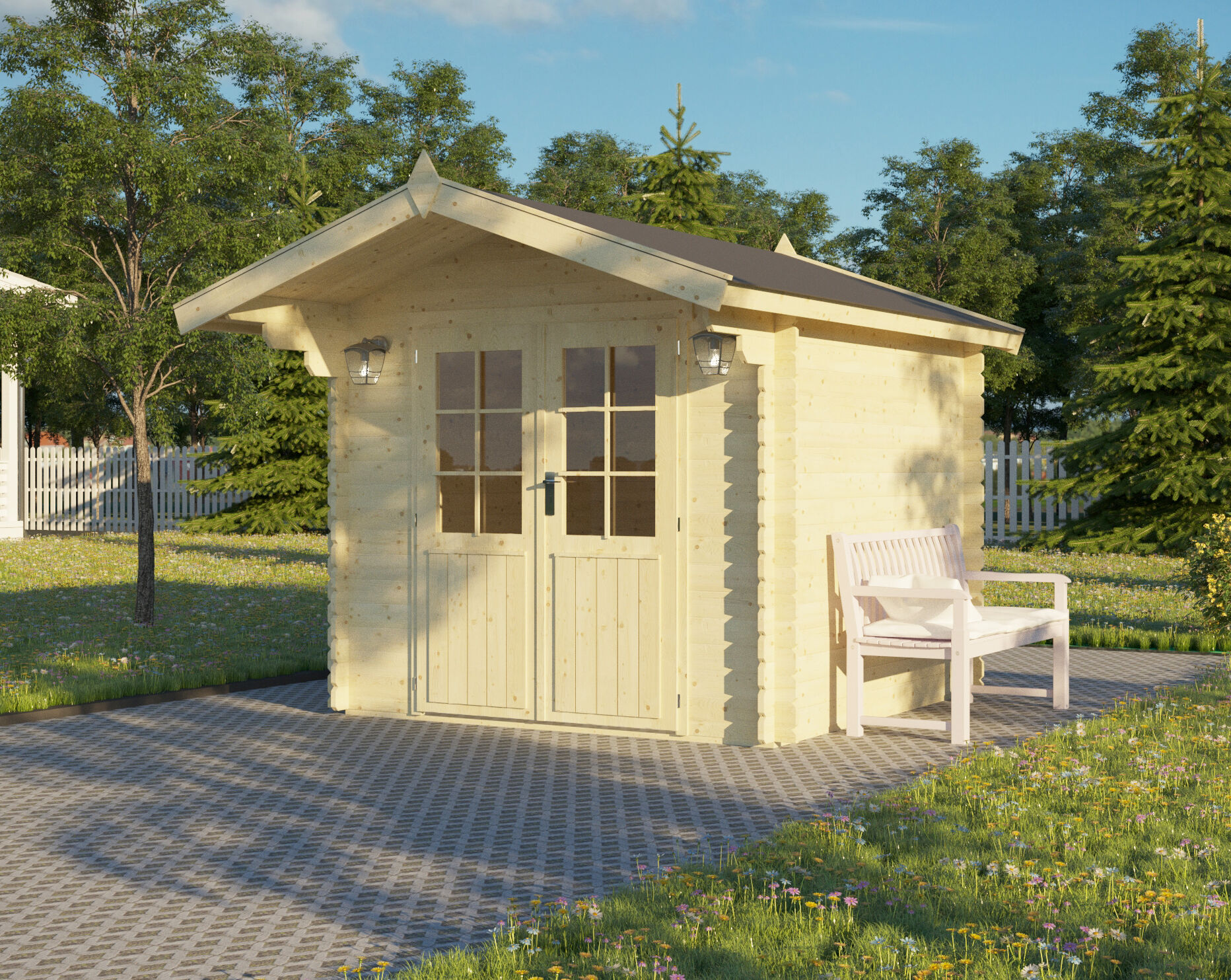 25 % reduziert: Gartenhaus-Sonderangebot Modell Lily 28 Unkategorisiert online kaufen