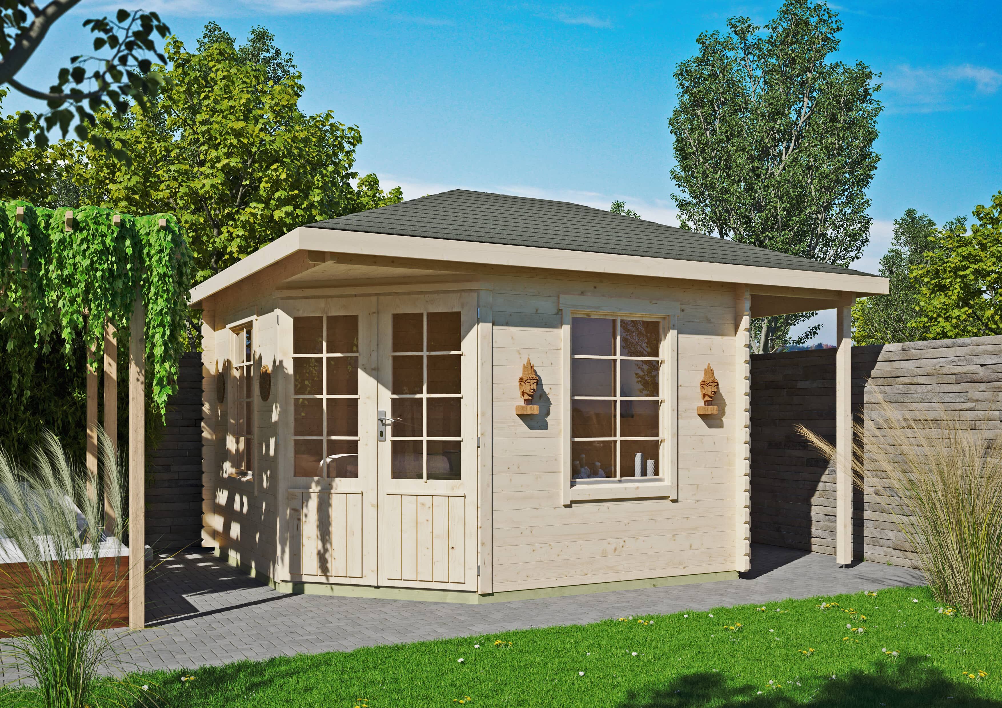 26 % reduziert: 5-Eck Gartenhaus-Sonderangebot Modell Isa 40 C 10m² Unkategorisiert online kaufen