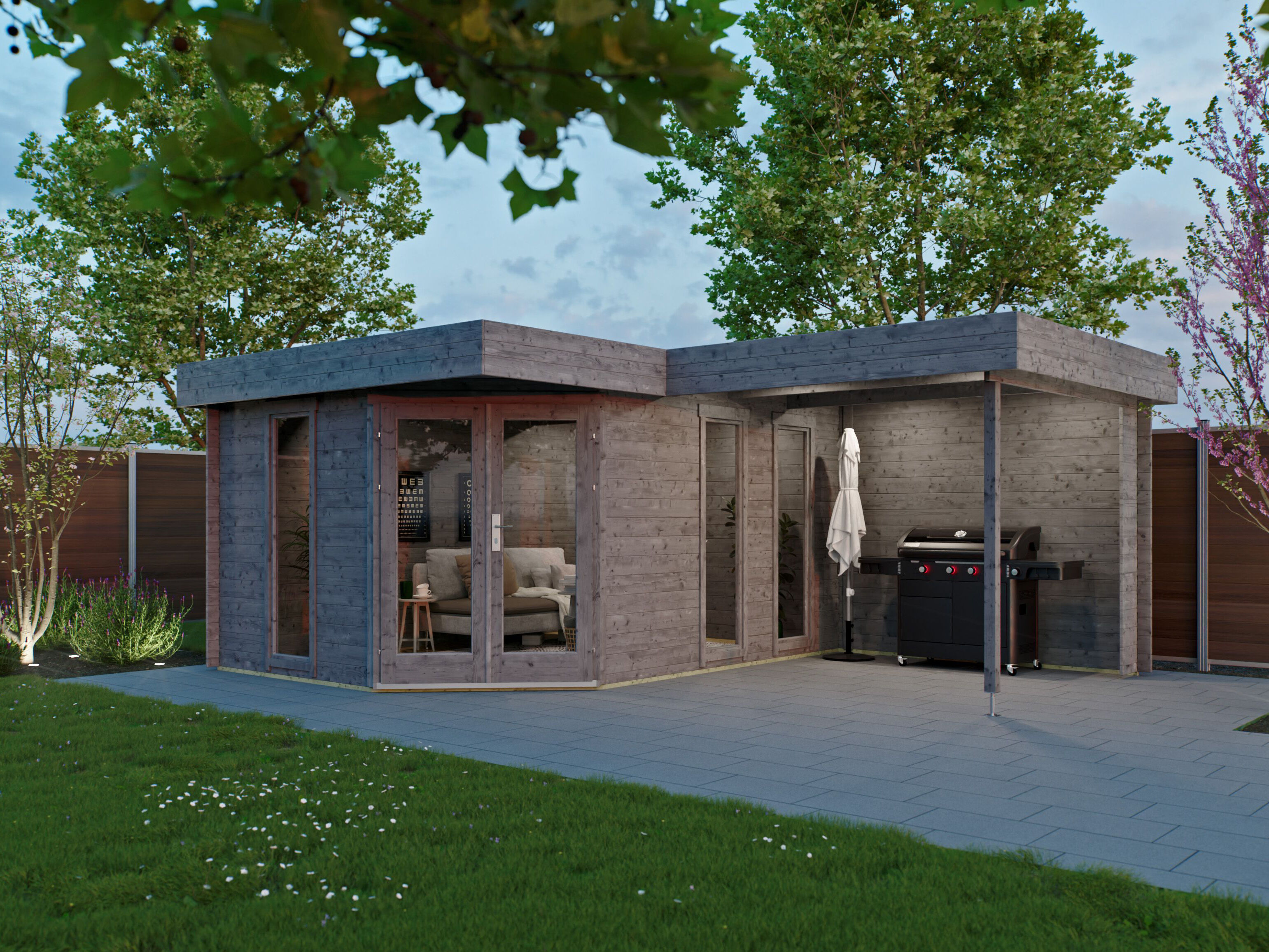 26 % reduziert: Fjordholz 5-Eck Gartenhaus-Sonderangebot Modell Miro 28 30m² Unkategorisiert online kaufen