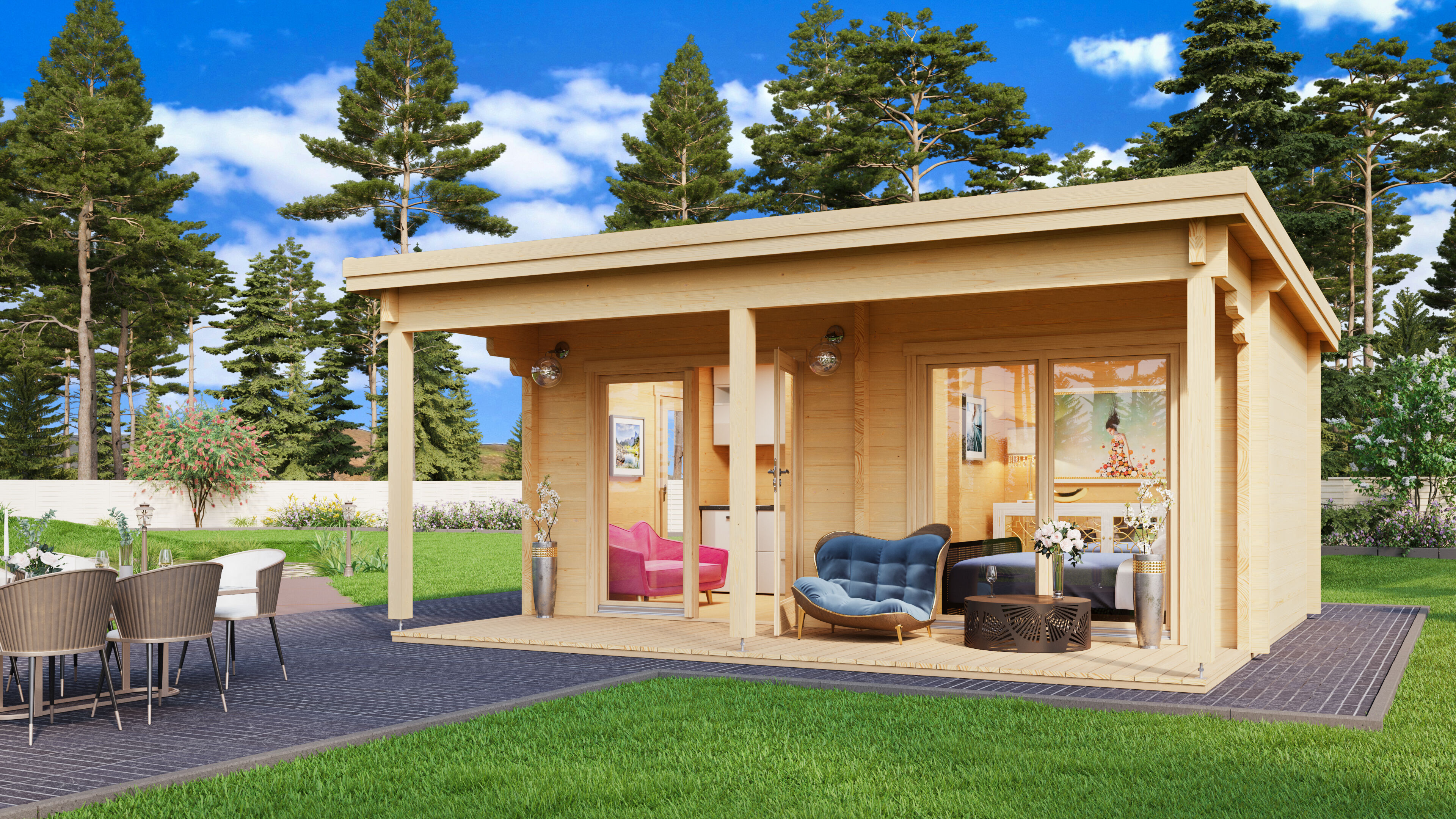 26 % reduziert: Fjordholz Ferien- und Freizeithaus Modell Pekka 24m² Unkategorisiert online kaufen