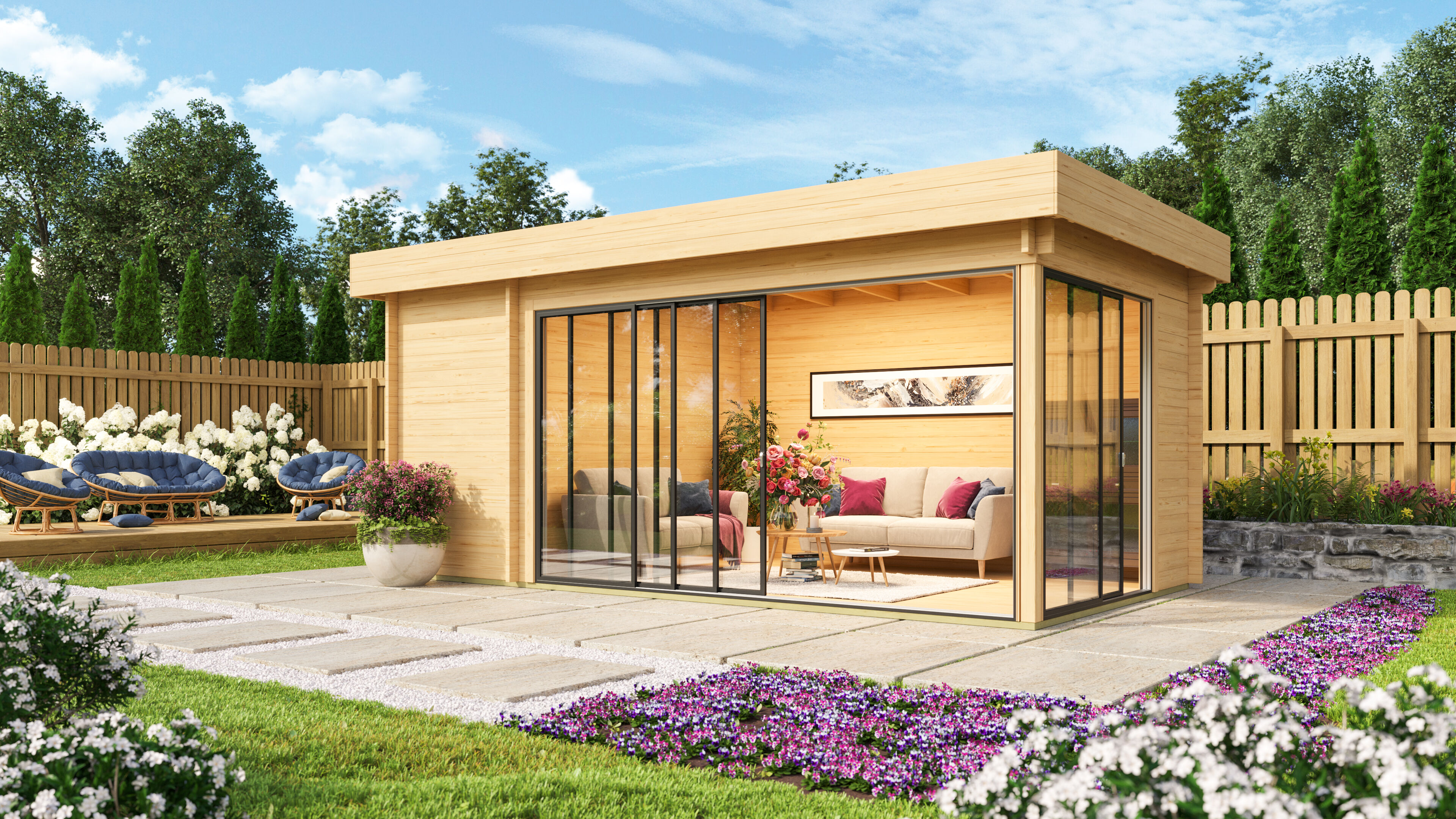 26 % reduziert: Fjordholz Gartenhaus-Sonderangebot Alu Concept 70 C 34m² Unkategorisiert online kaufen