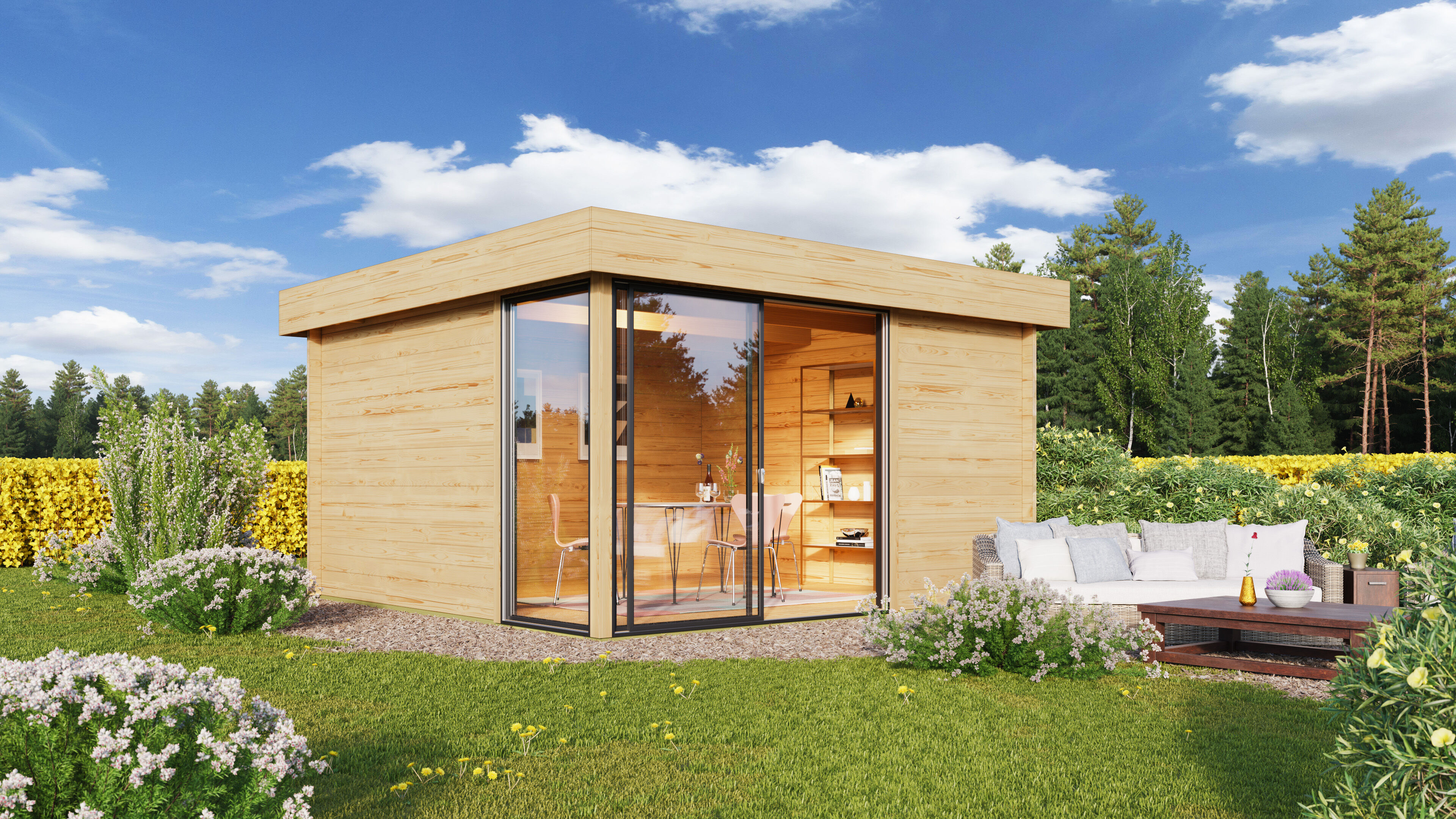 26 % reduziert: Fjordholz Gartenhaus-Sonderangebot Alu Concept 70 P 16m² Unkategorisiert online kaufen