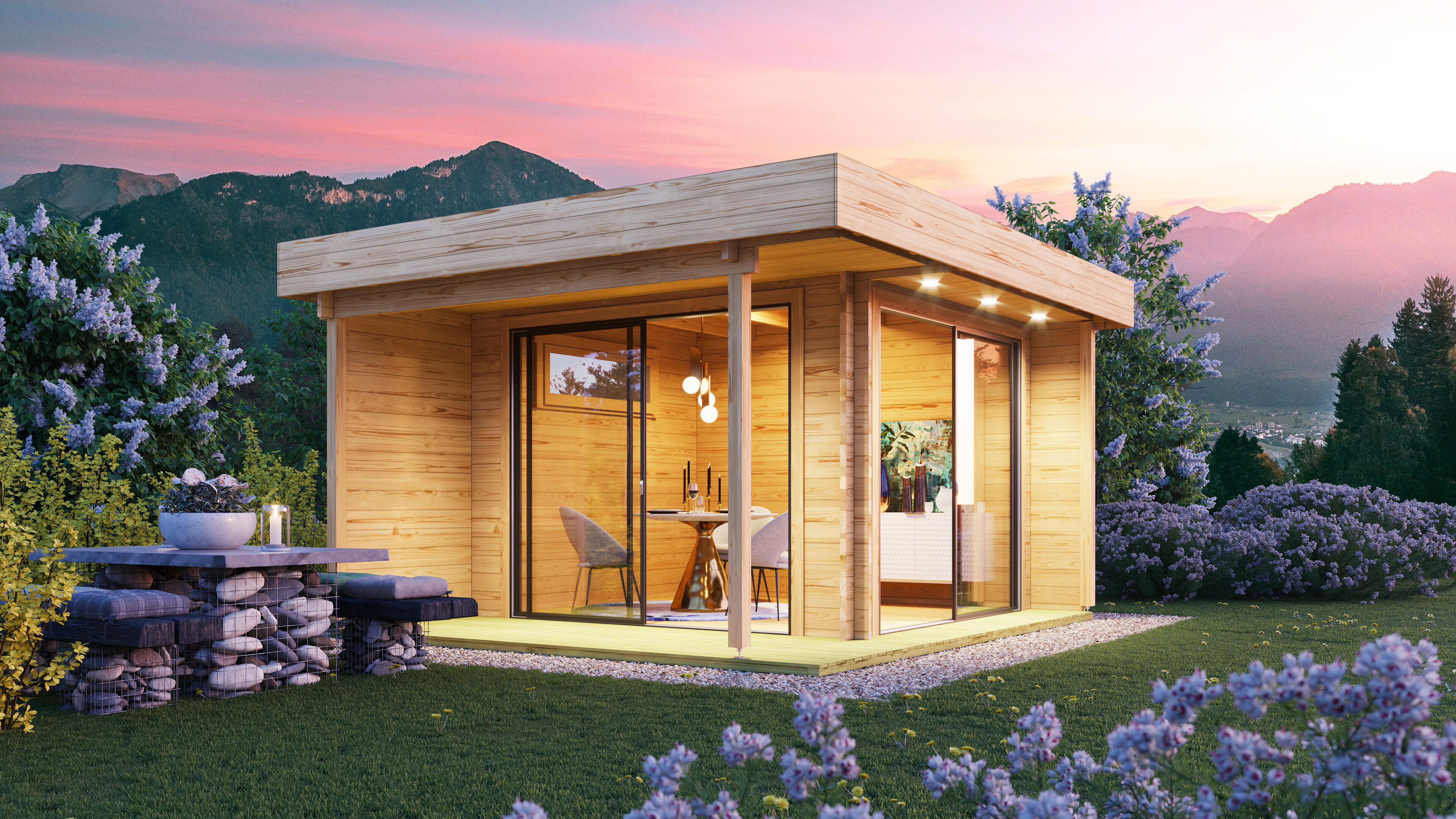26 % reduziert: Fjordholz Gartenhaus-Sonderangebot Alu Concept Relax 44 D 16m² Unkategorisiert online kaufen