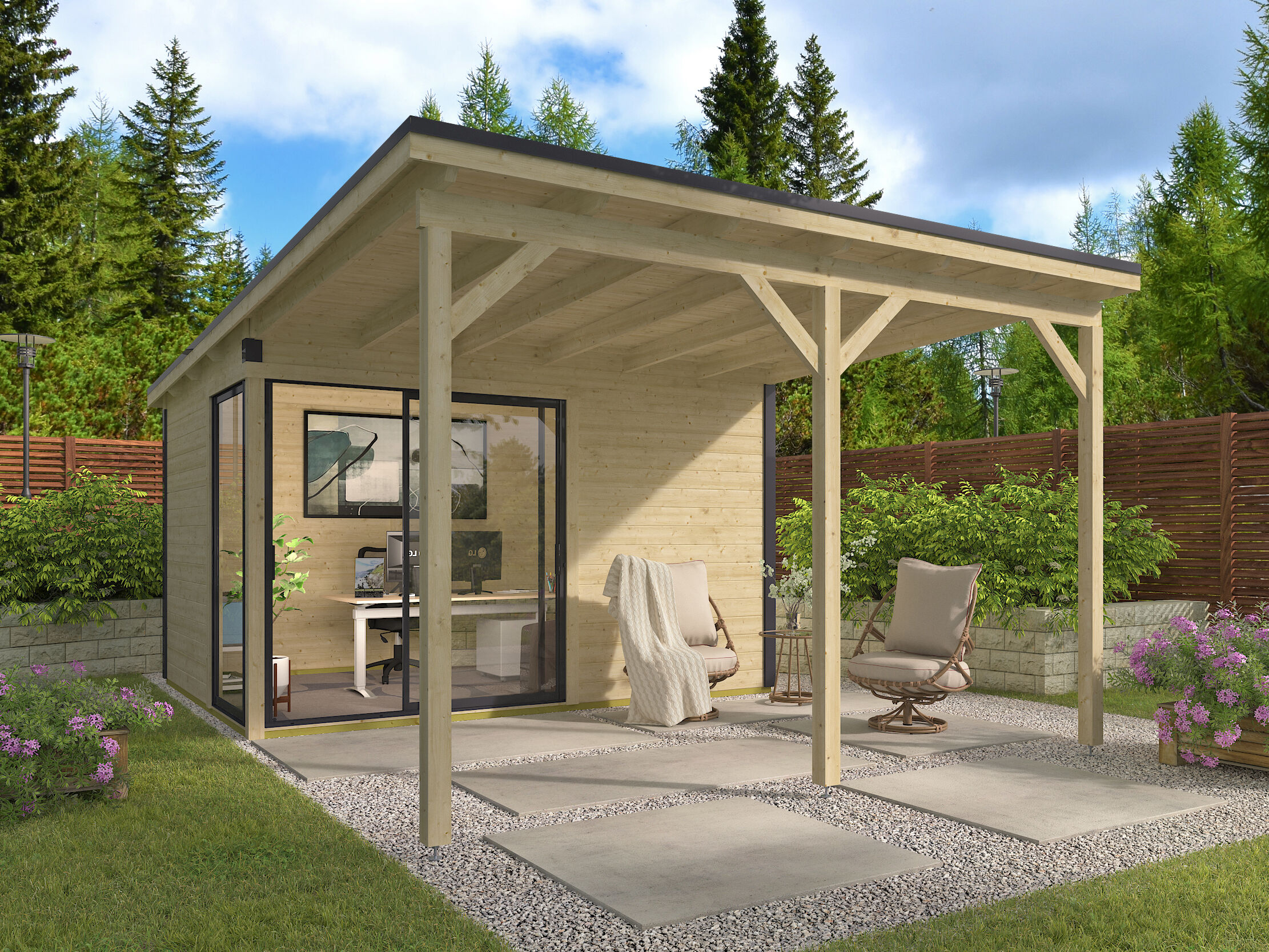 26 % reduziert: Fjordholz Gartenhaus-Sonderangebot Modell Amrum-2 mit Vordach 12m² Unkategorisiert online kaufen 26 % reduziert: Fjordholz Gartenhaus-Sonderangebot Modell Amrum-2 mit Vordach 12m² Unkategorisiert online kaufen