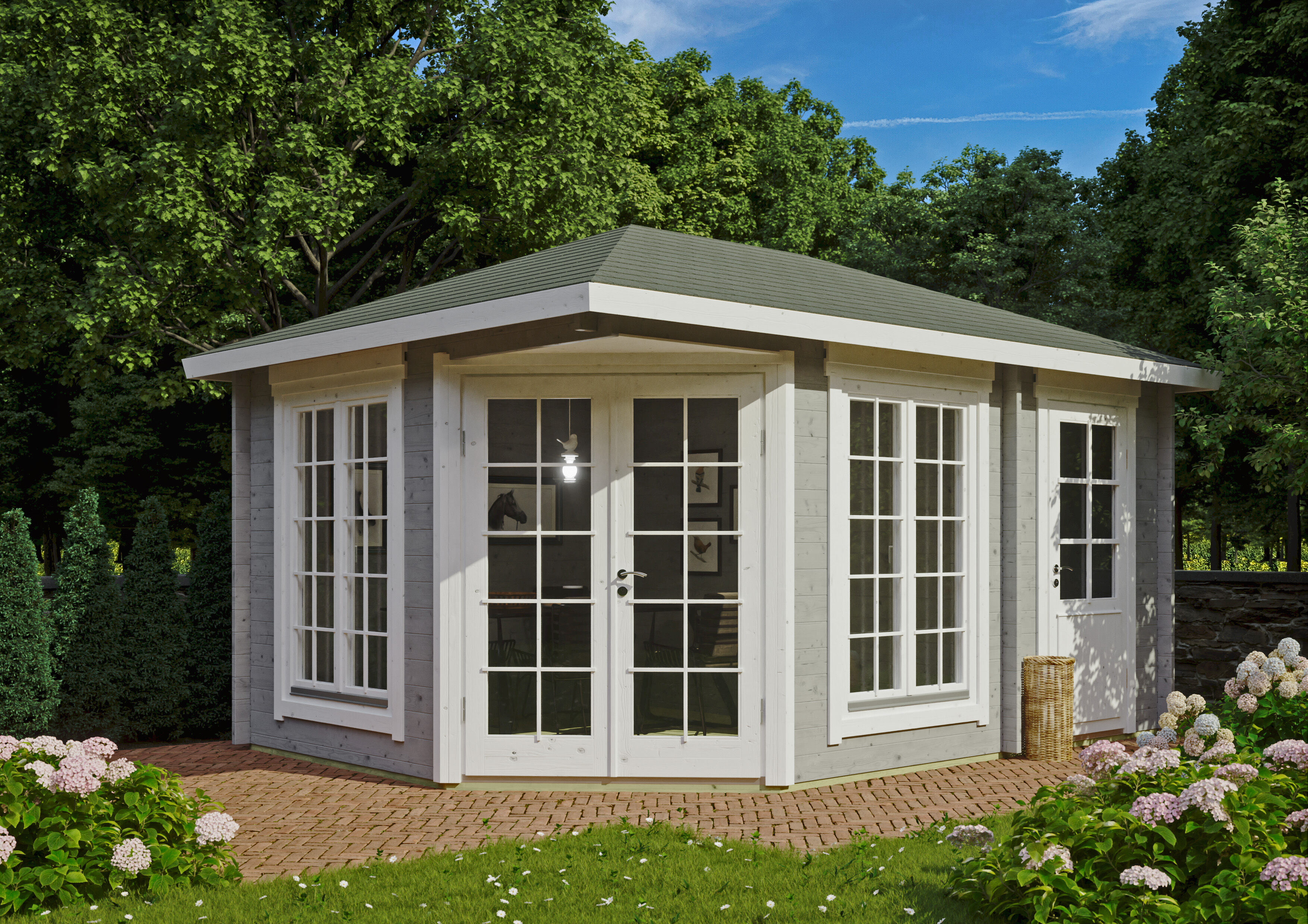 26 % reduziert: Fjordholz Gartenhaus-Sonderangebot Modell Glasgow 44 A 12m² Unkategorisiert online kaufen