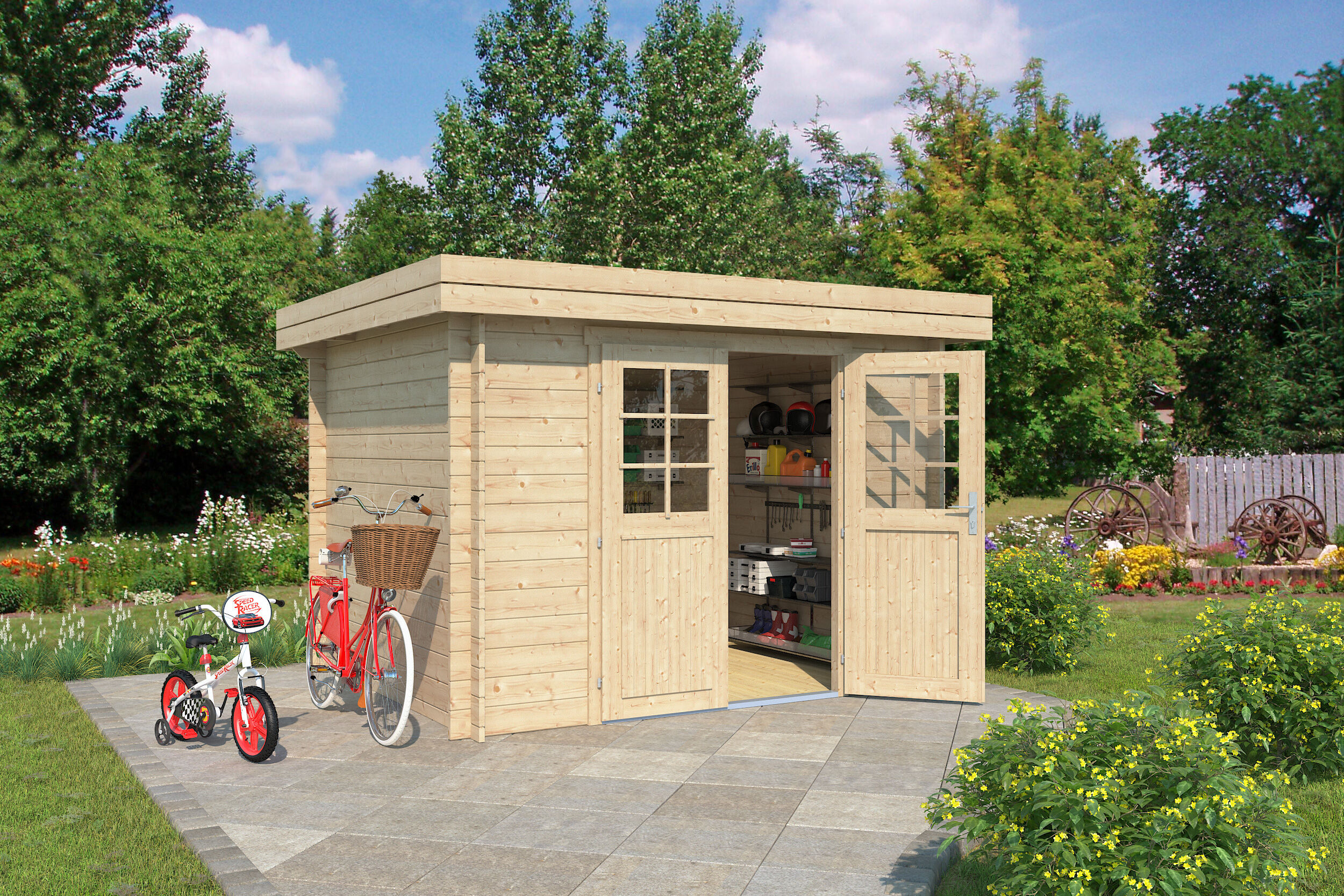 26 % reduziert: Fjordholz Gartenhaus-Sonderangebot Modell Linz 28 B 6m² Unkategorisiert online kaufen
