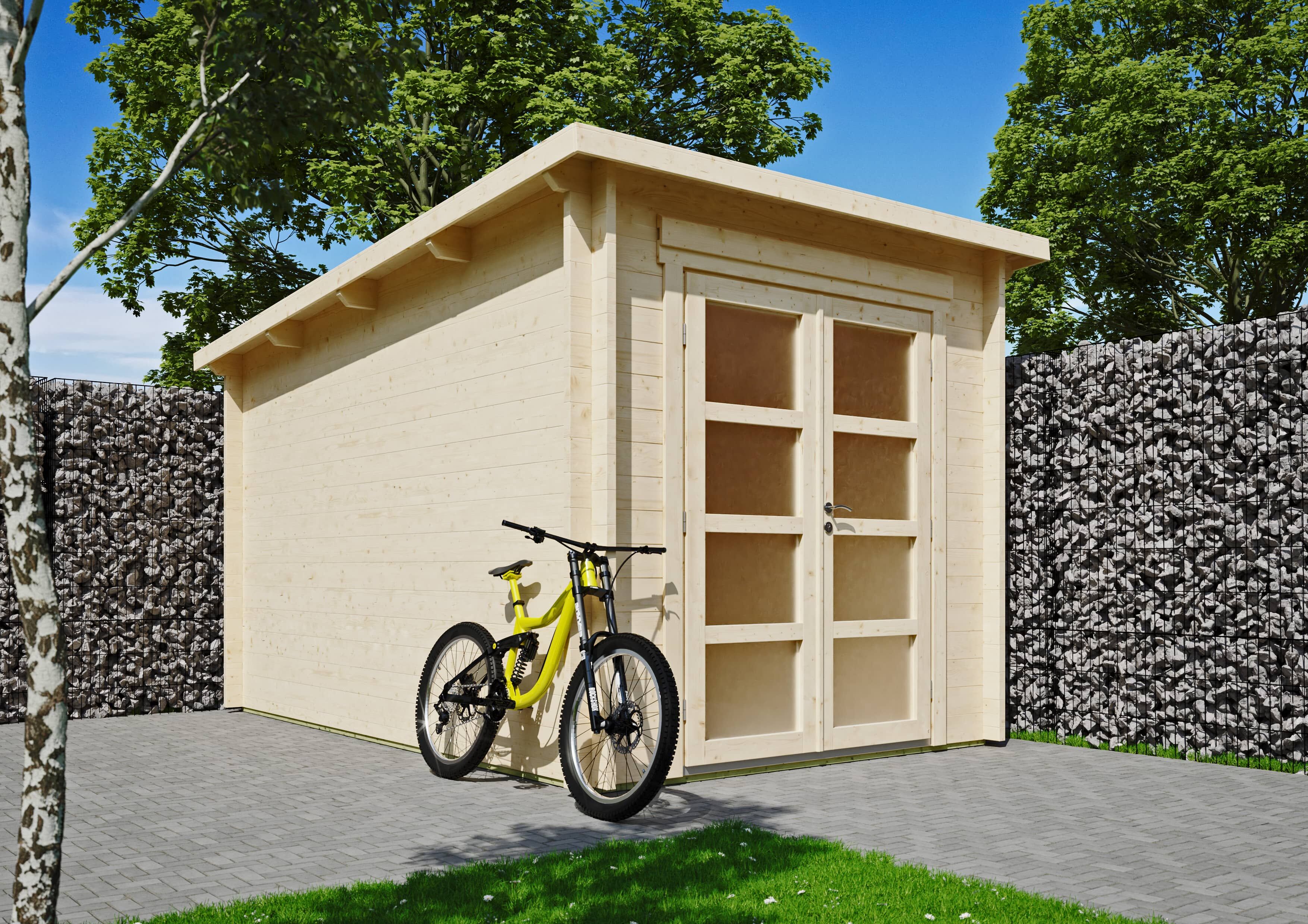 26 % reduziert: Fjordholz Gartenhaus-Sonderangebot Modell Max 44 C 9m² Unkategorisiert online kaufen