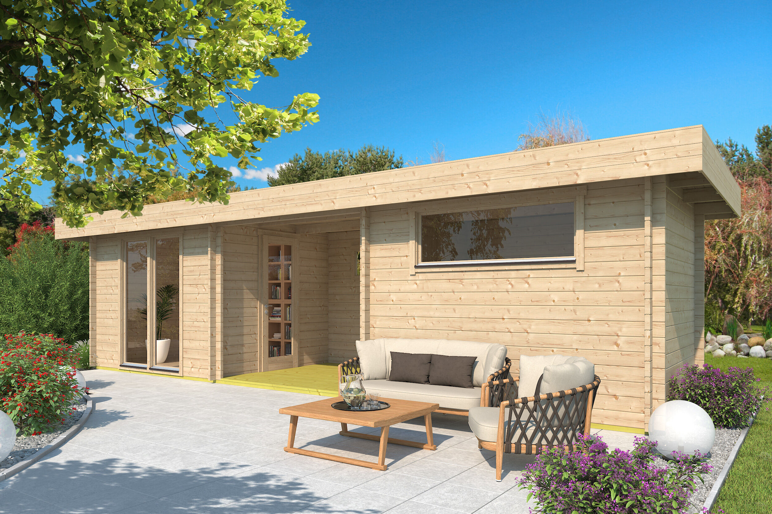26 % reduziert: Fjordholz Gartenhaus-Sonderangebot Modell Milan 44 40m² Unkategorisiert online kaufen