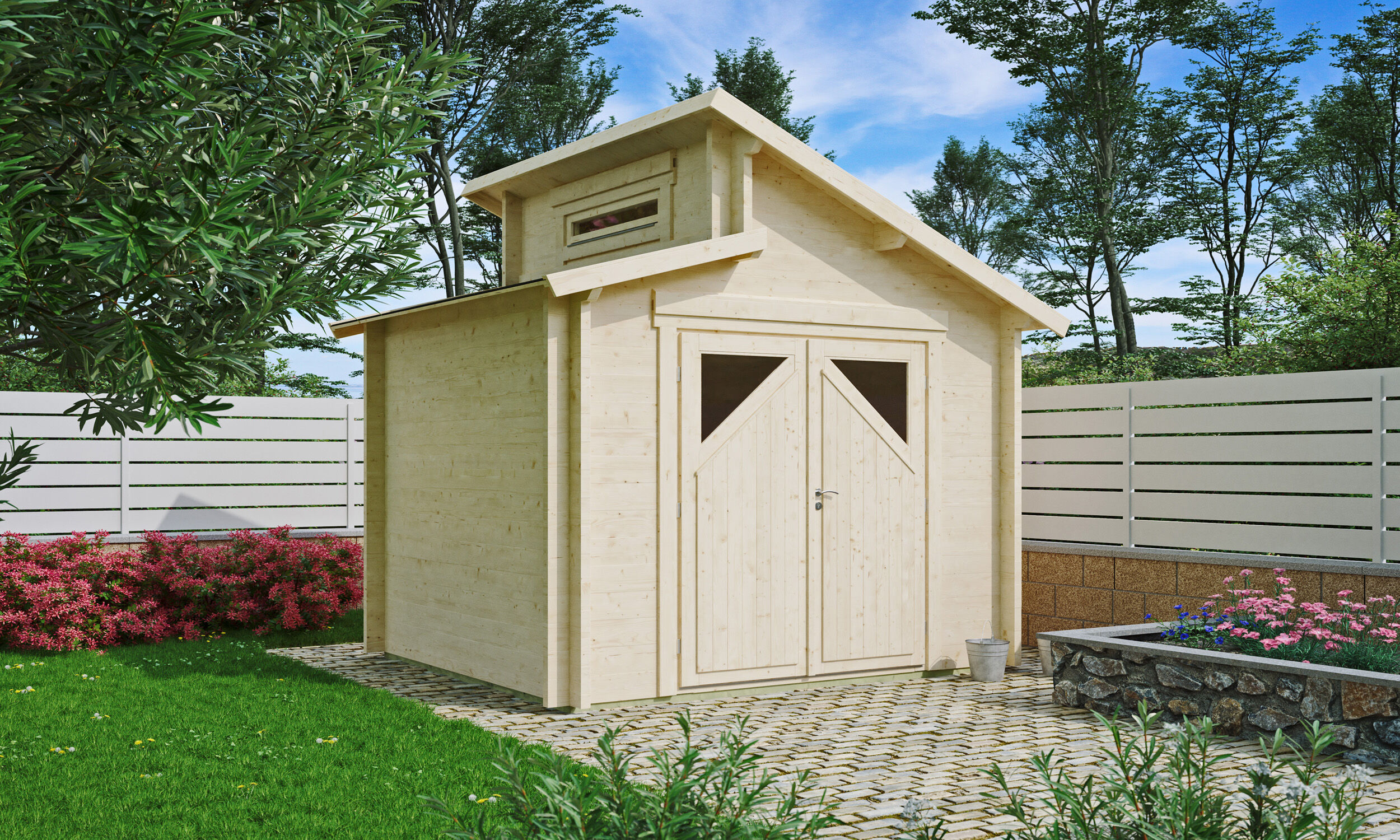 26 % reduziert: Fjordholz Gartenhaus-Sonderangebot Modell Varianta 44 A 6m² Unkategorisiert online kaufen