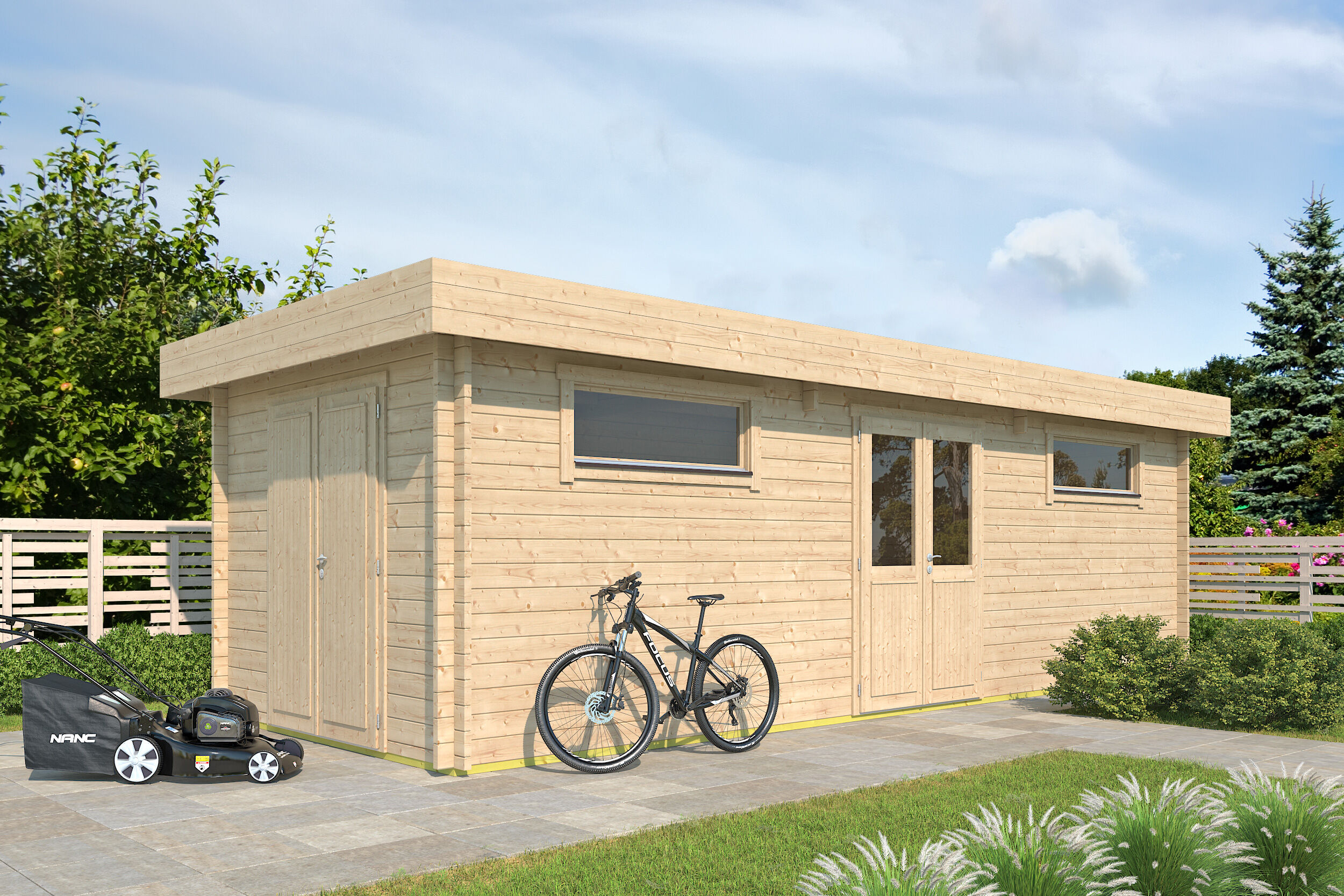 26 % reduziert: Fjordholz Gartenhaus-Sonderangebot Modell Vaud 70 24m² Unkategorisiert online kaufen