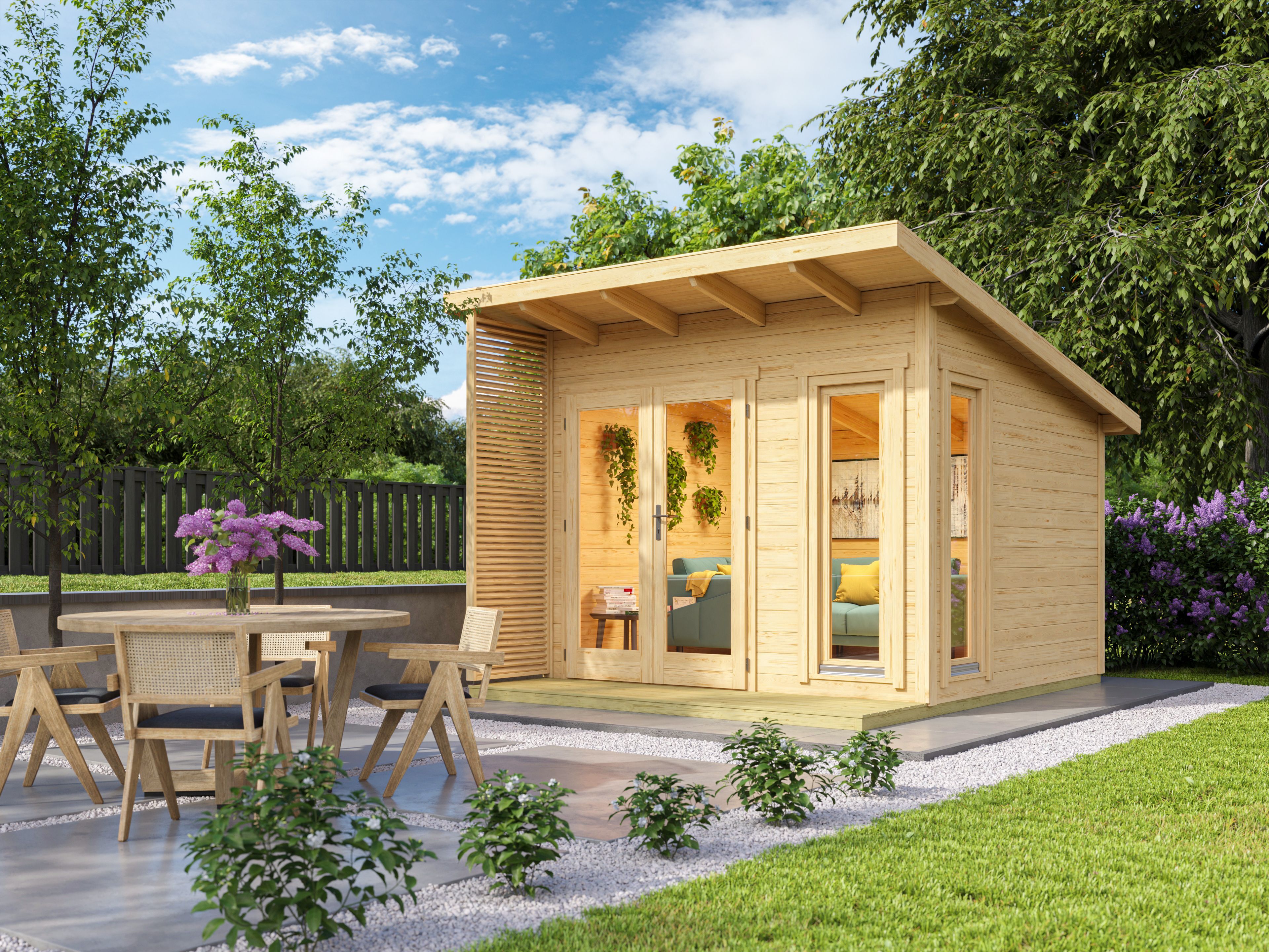 26 % reduziert: Fjordholz Pultdach Gartenhaus-Sonderangebot Modell Monica 28 B Unkategorisiert online kaufen