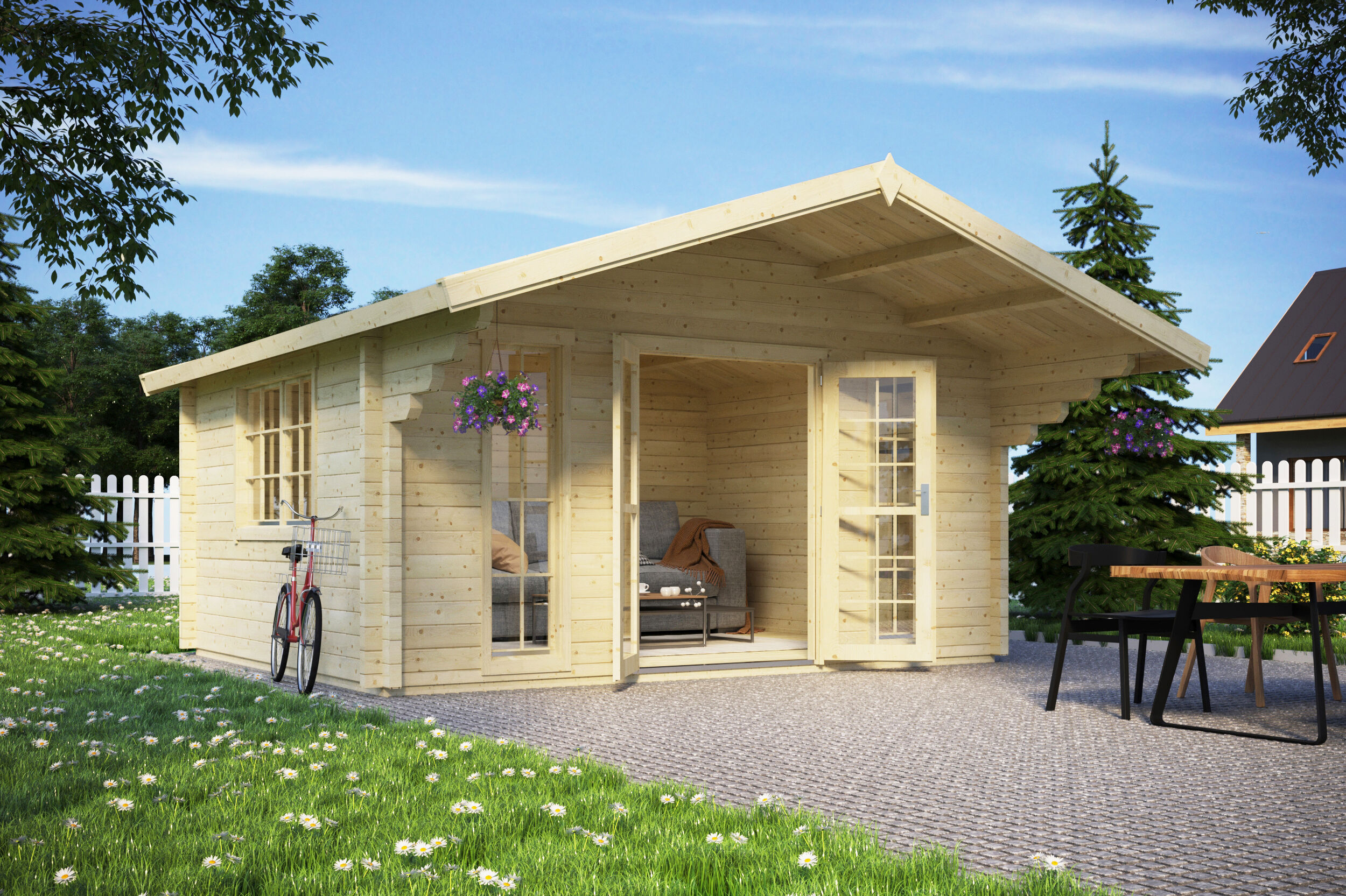 26 % reduziert: Gartenhaus-Sonderangebot Modell Detroit 70 24m² Unkategorisiert online kaufen
