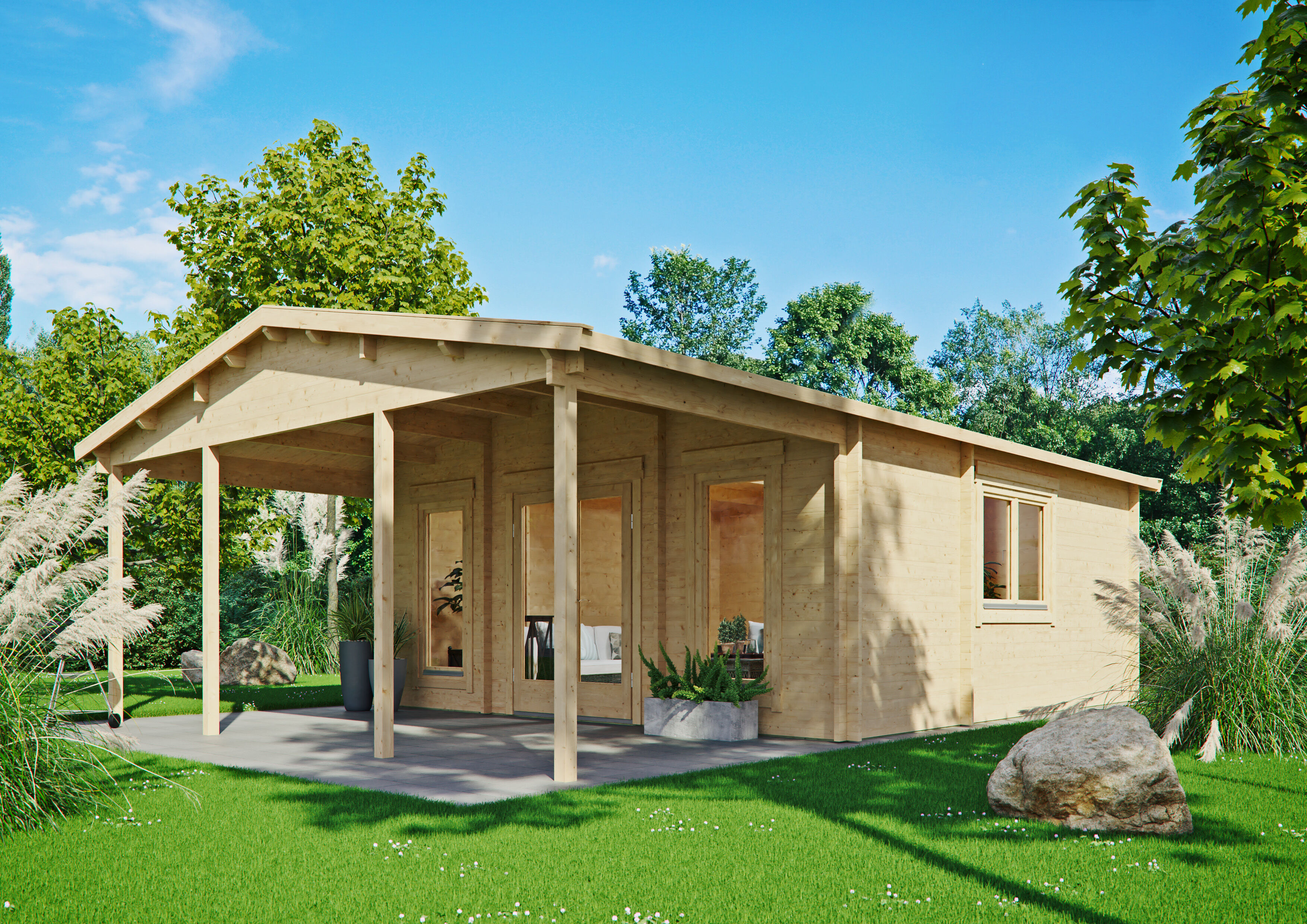 26 % reduziert: Gartenhaus-Sonderangebot Modell Julia 70 F 31m² Unkategorisiert online kaufen