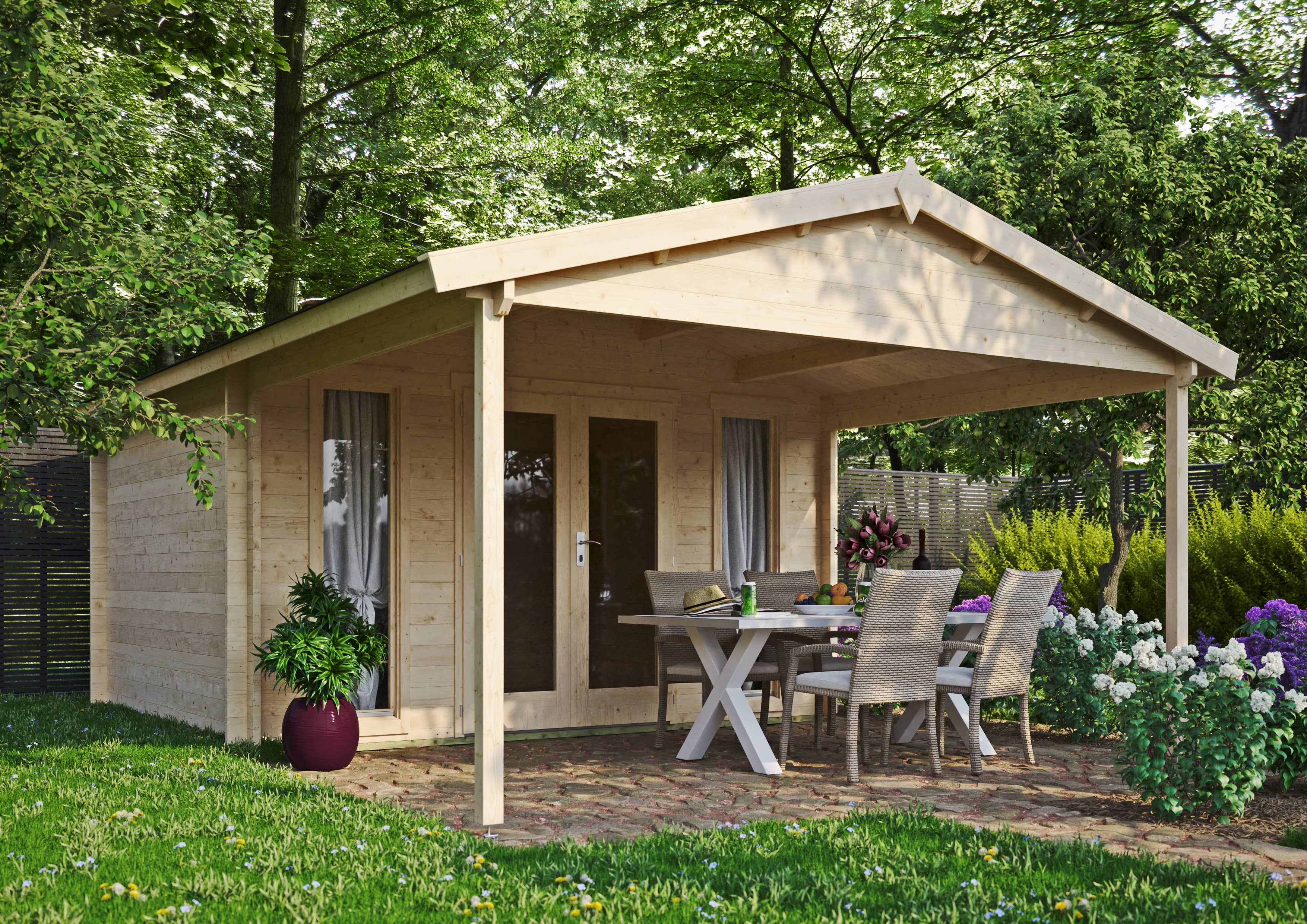 26 % reduziert: Gartenhaus-Sonderangebot Modell Luise 40 E 12m² Unkategorisiert online kaufen
