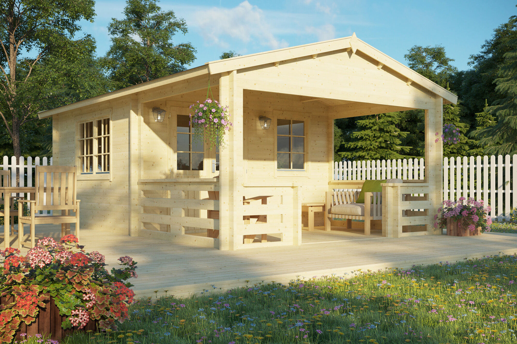 26 % reduziert: Gartenhaus-Sonderangebot Modell Lund 40 20m² Unkategorisiert online kaufen