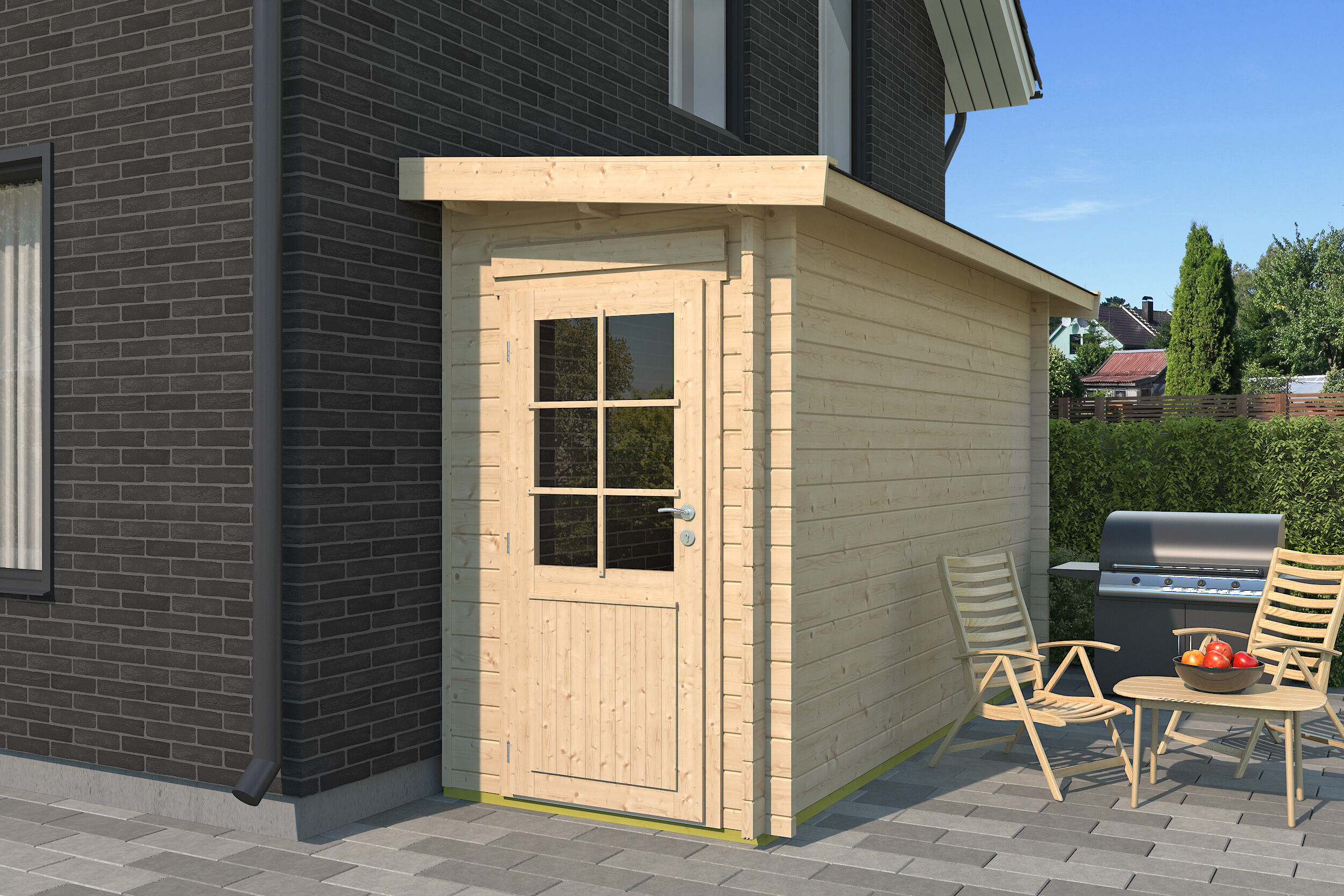 26 % reduziert: Gartenhaus-Sonderangebot Modell Pulti 44 C 6m² Unkategorisiert online kaufen