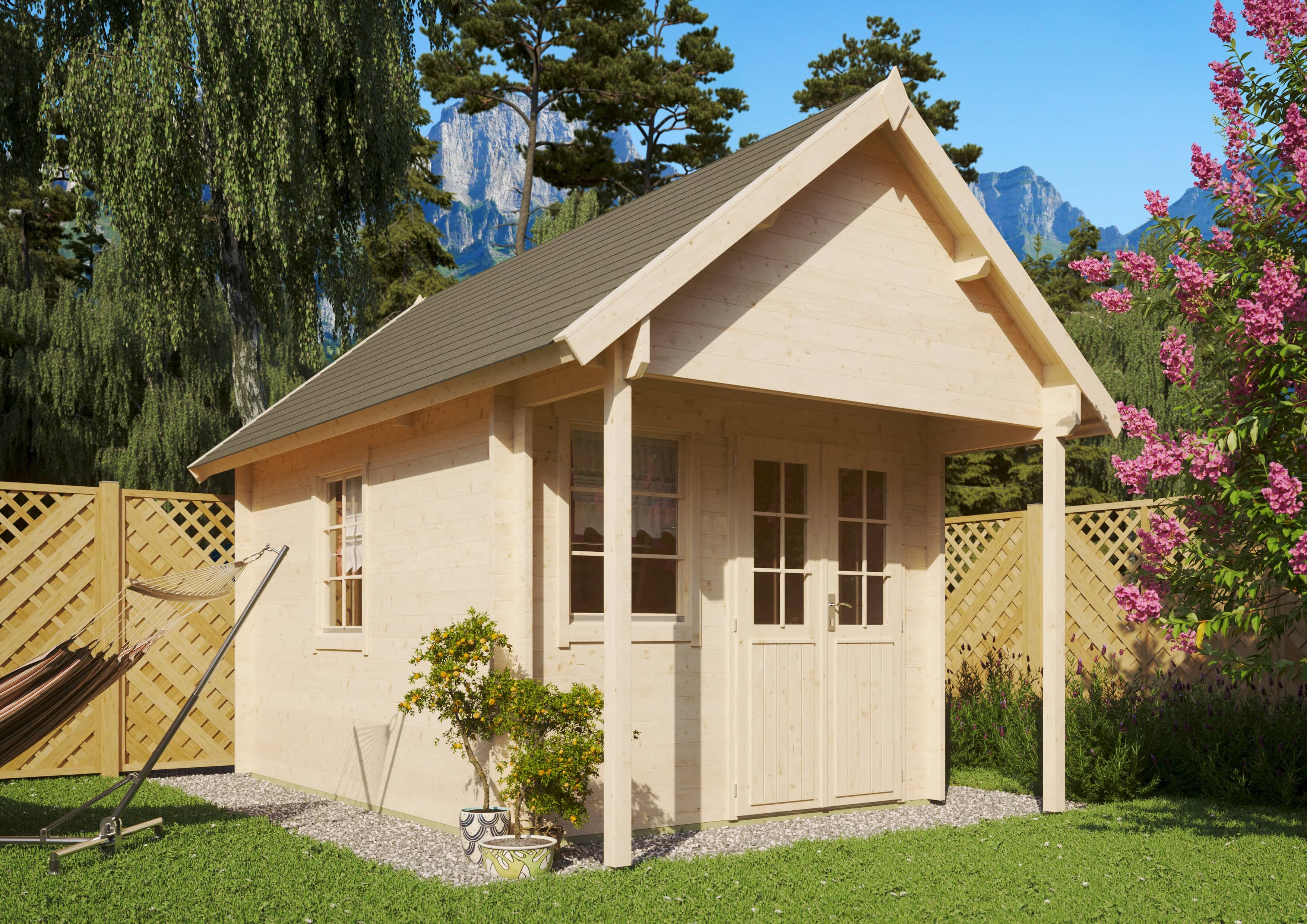 26 % reduziert: Satteldach Gartenhaus-Sonderangebot Modell Boden-2 12m² Unkategorisiert online kaufen