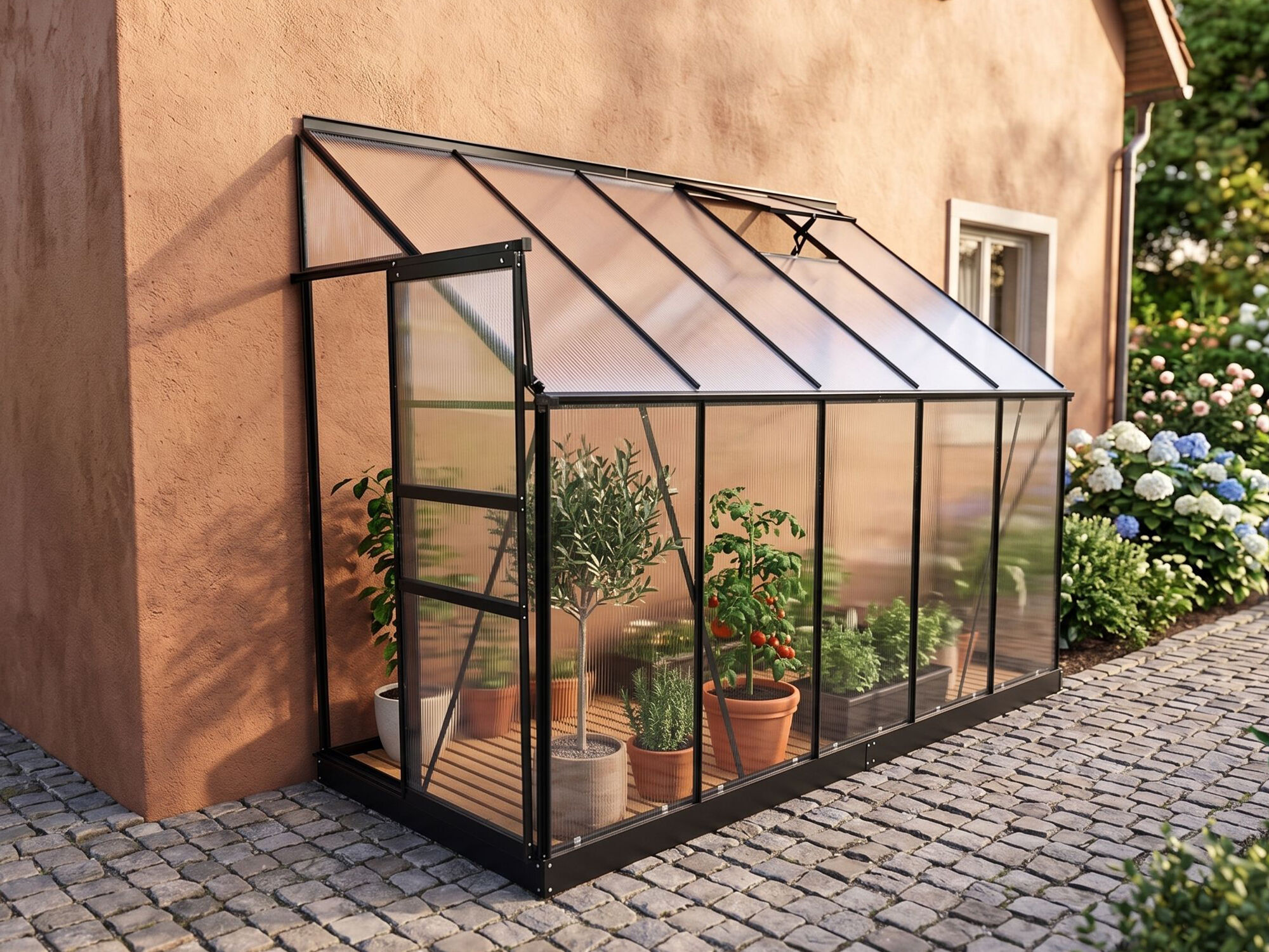 26 % reduziert: StarLine Anlehngewächshaus Modell Flora 3,95 m² Unkategorisiert online kaufen