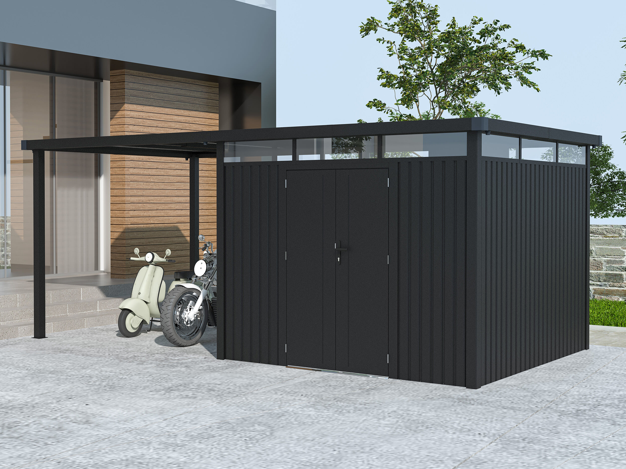 38 % reduziert: Metall Gerätehaus Modell Style 7,56 m² Spar-Set-1 9m² Unkategorisiert online kaufen 38 % reduziert: Metall Gerätehaus Modell Style 7,56 m² Spar-Set-1 9m² Unkategorisiert online kaufen