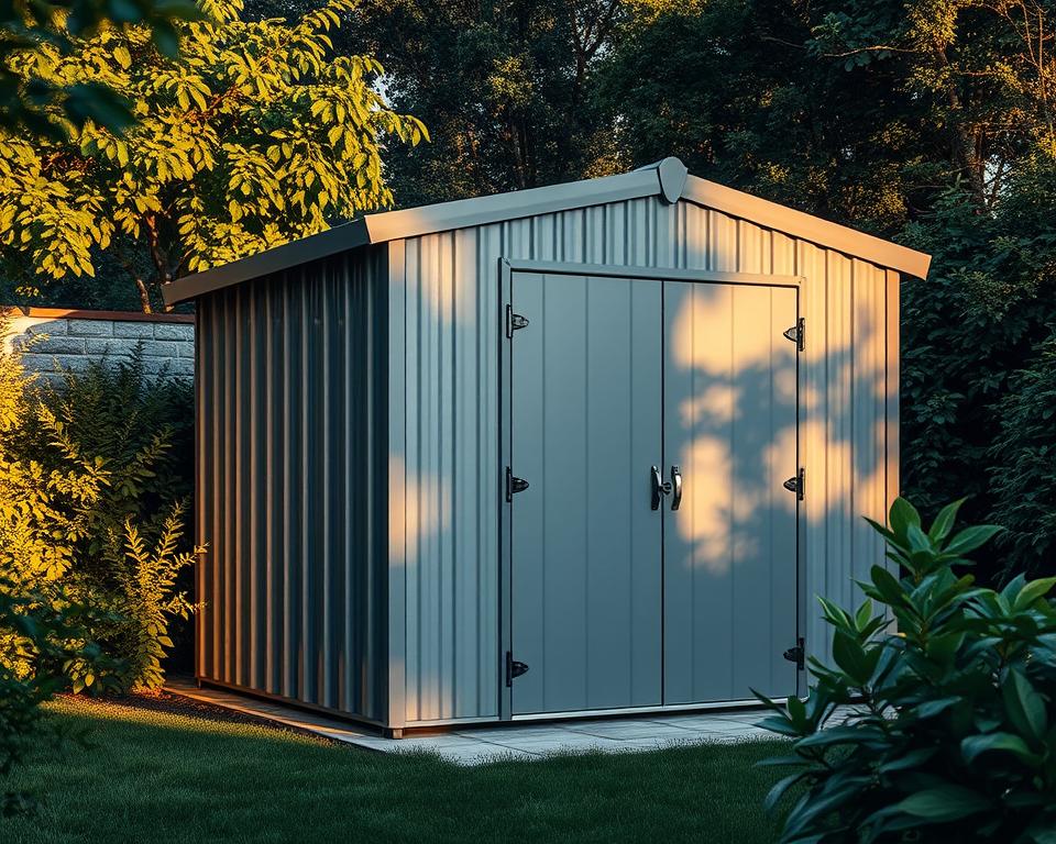 Aufbauqualität Metall Gartenhaus