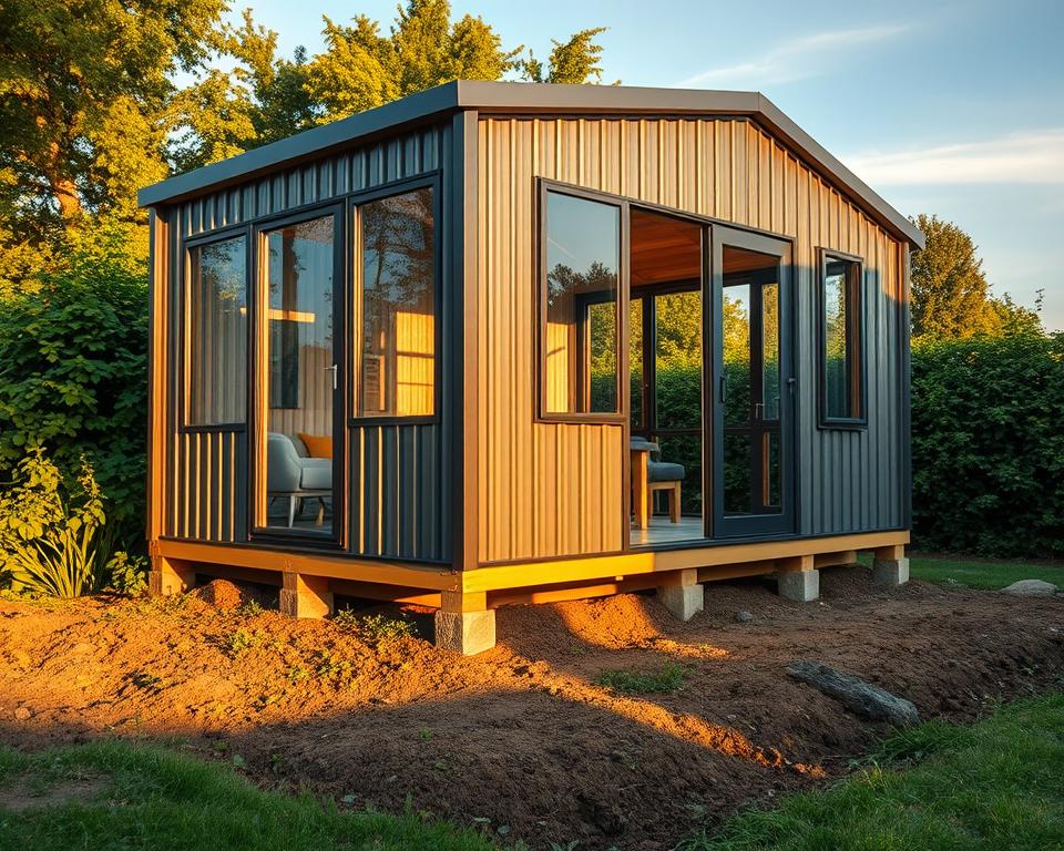 Fundament Gartenhaus Metall