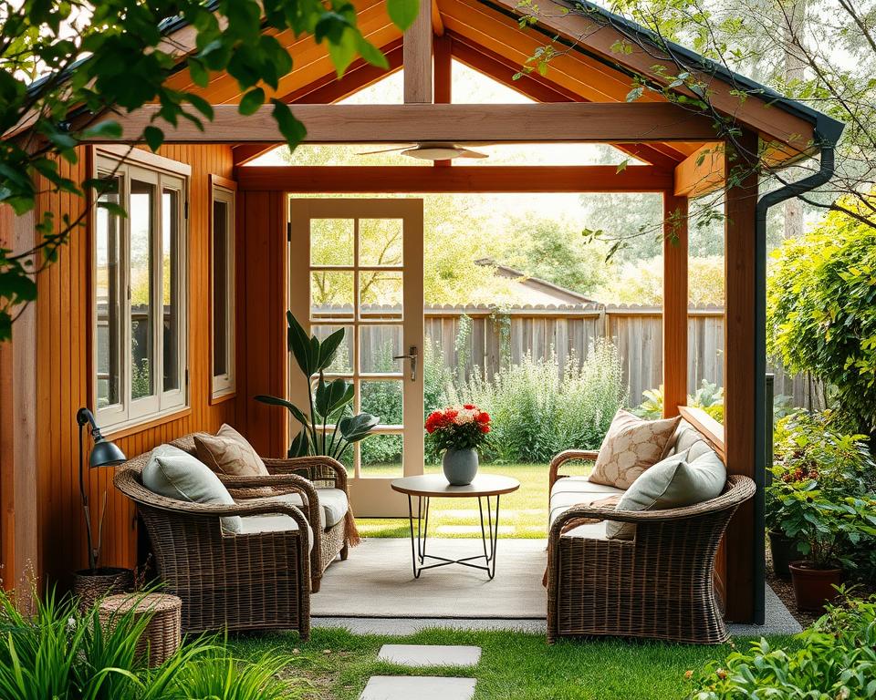 Gartenhaus günstig einrichten