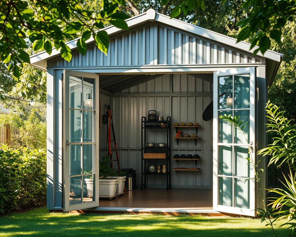 Innenklima Metall Gartenhaus