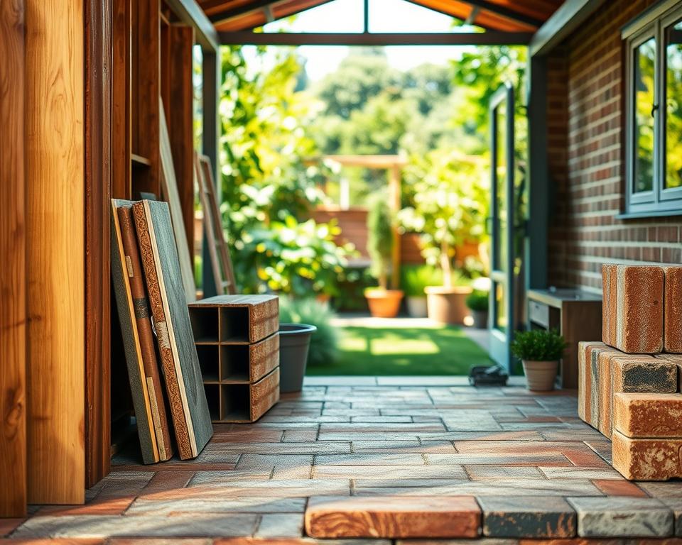 Materialauswahl Gartenhaus