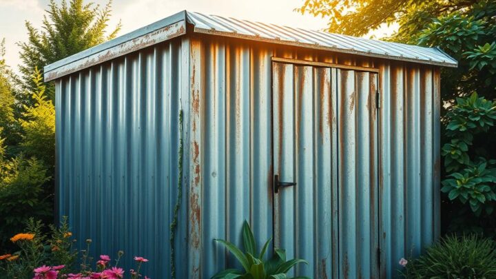 Wie lange hält ein Metall Gartenhaus?